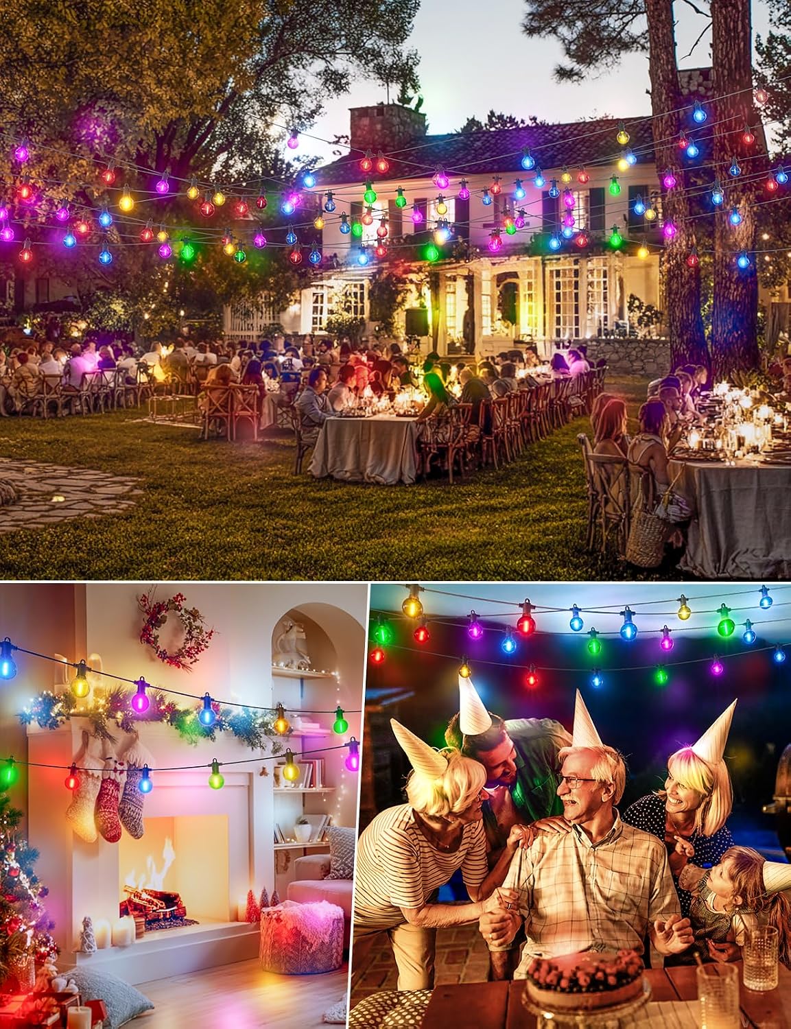 Detalle de ZOTOYI Lampadine LED G40 Accessorio Multicolore per Luci a Sfera – 30 pezzi, IP65, plastica infrangibile