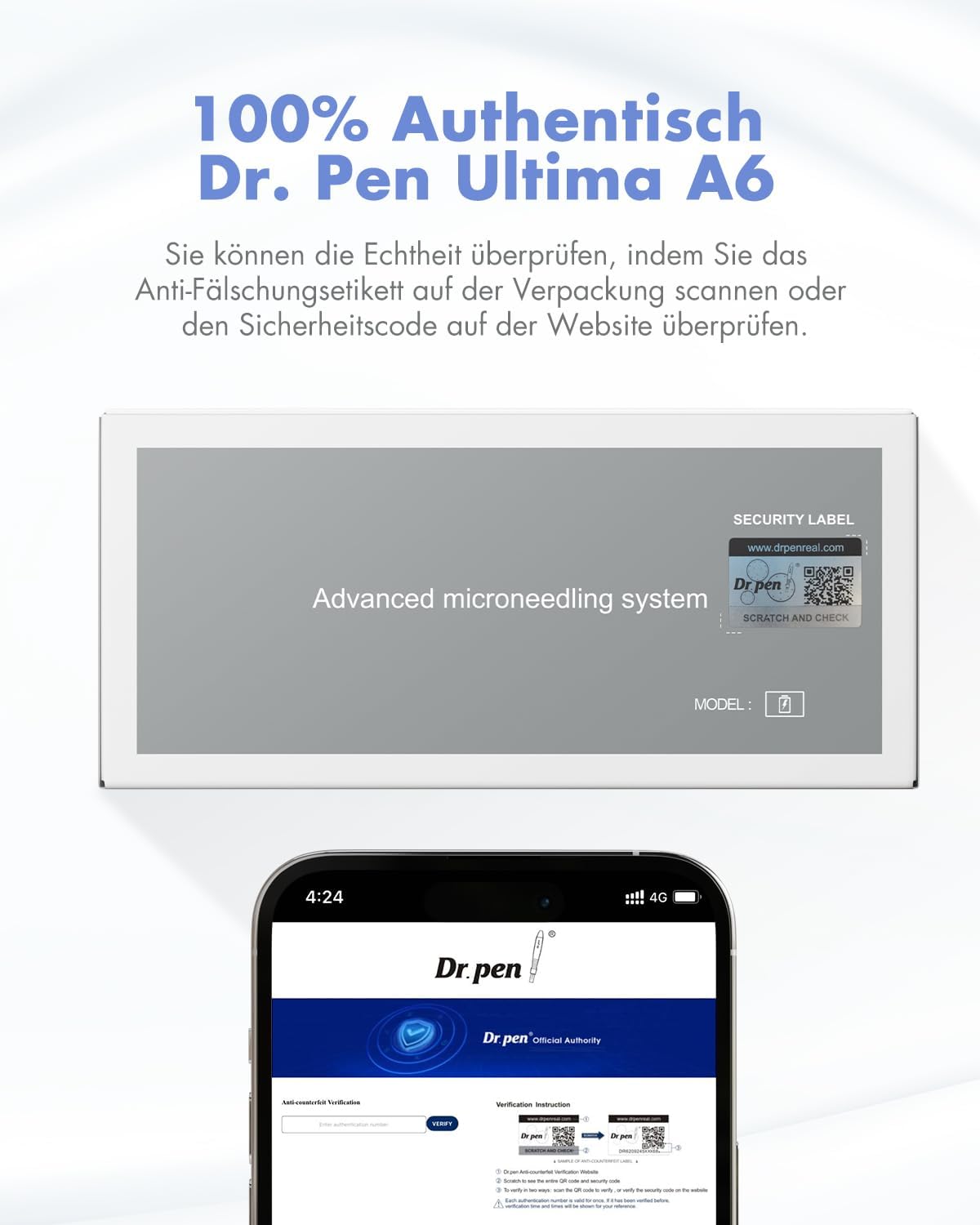 Thumbnail 4 de Dr. Pen Ultima A6 Microneedling Pen 22 Kartuschen