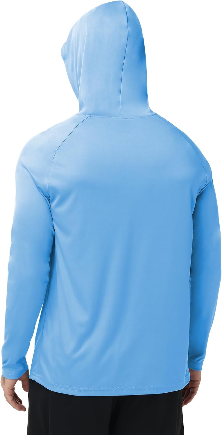 Detalle de ZITY 5 Pack Men's Sun Protection Long Sleeve Hooded Shirts UPF 50+ for Outdoor Activity