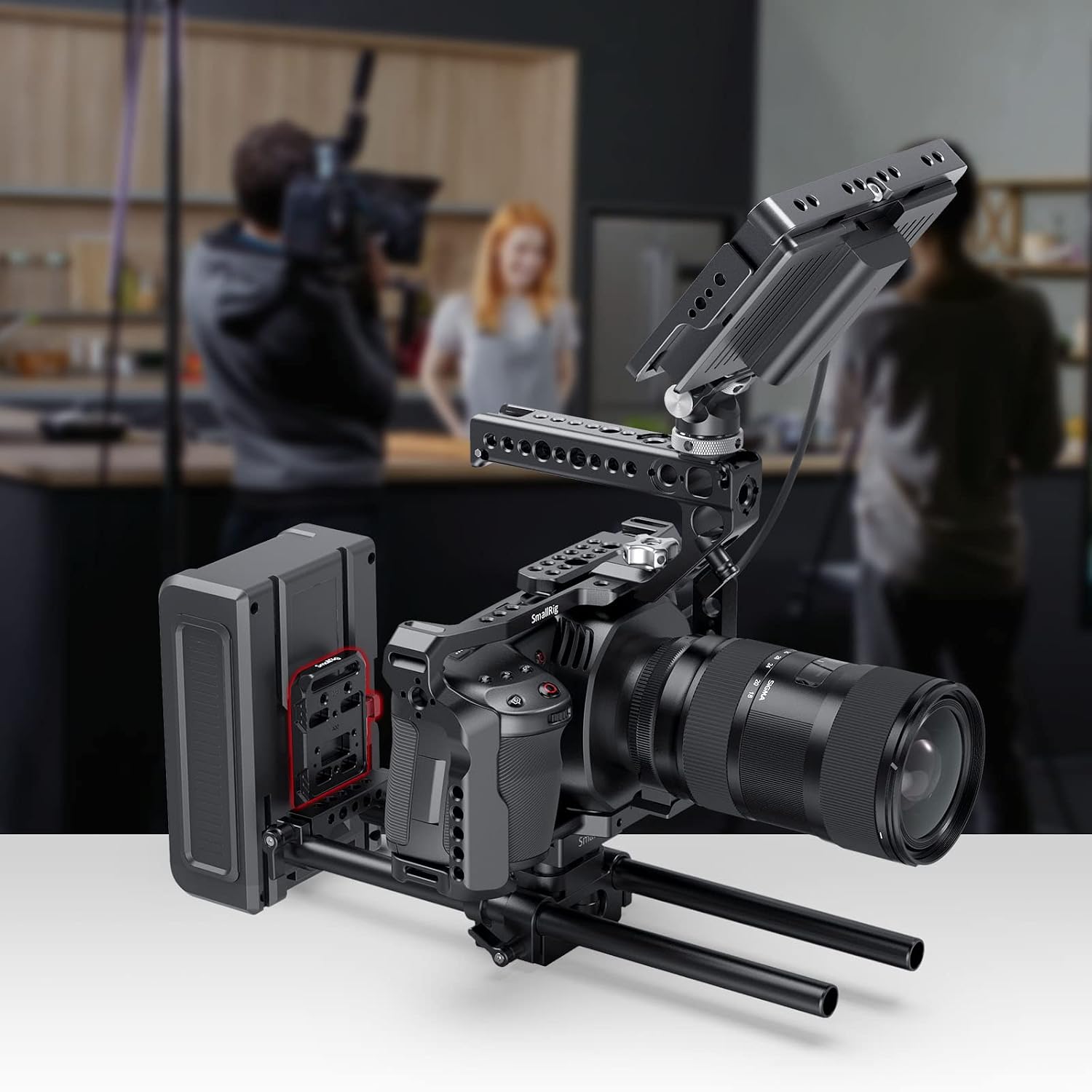 Detalle 1 de SMALLRIG 2987 Mini V Mount Batterieplatte 63 g
