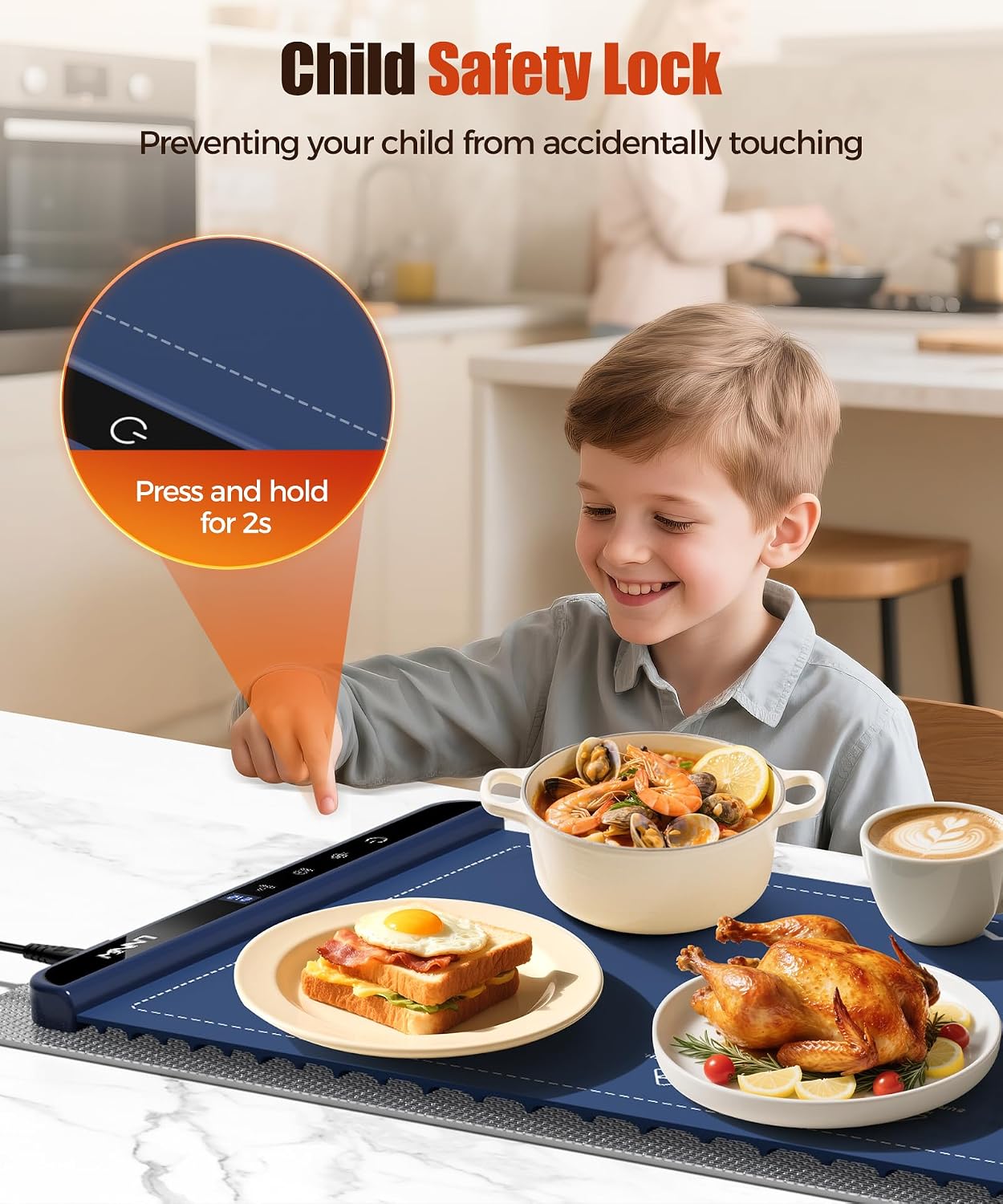 Thumbnail 6 de LNNIW Food Warming Mat, 36 x 15 Inch