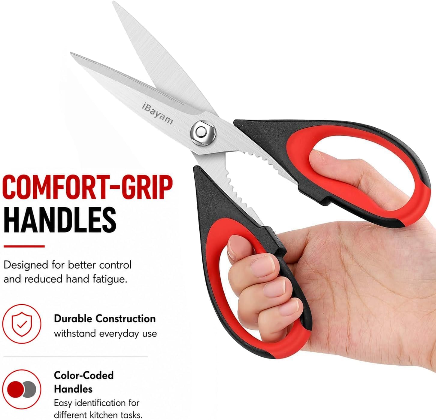 Thumbnail 4 de Kitchen Shears 2-Pack multipurpose scissors for meat ✂
