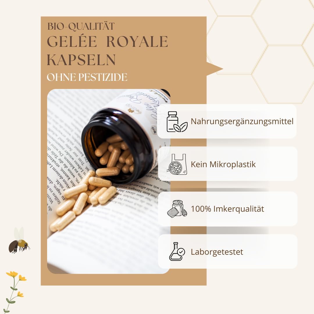 Thumbnail 2 de bedrop Gelée Royale Kapseln Bio Qualität