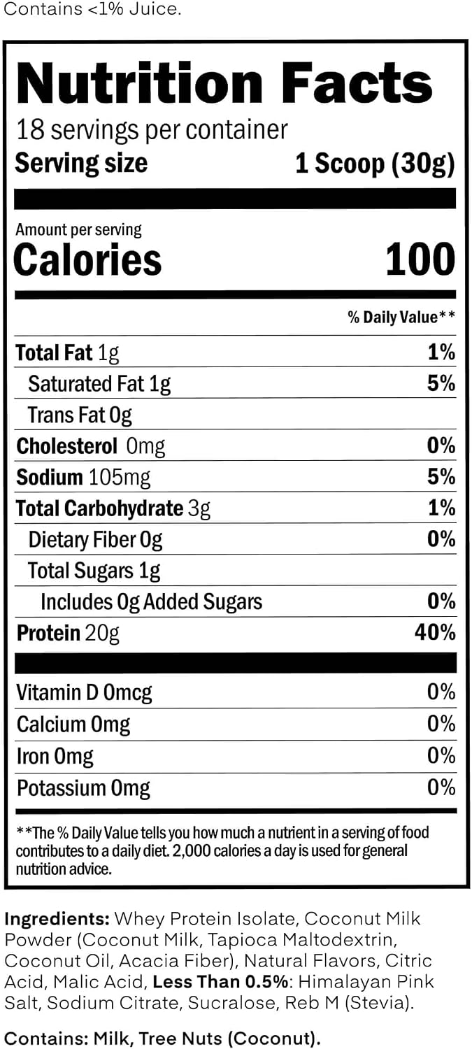Detalle de Oath Clear Whey Protein Powder, 20g Protein