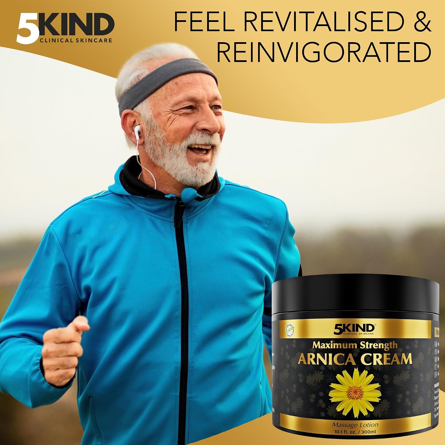 Thumbnail 3 de 5kind Extra Strong Arnica Cream Massage Lotion 300ml — Fast-Acting Arnica for Bruising and Swelling