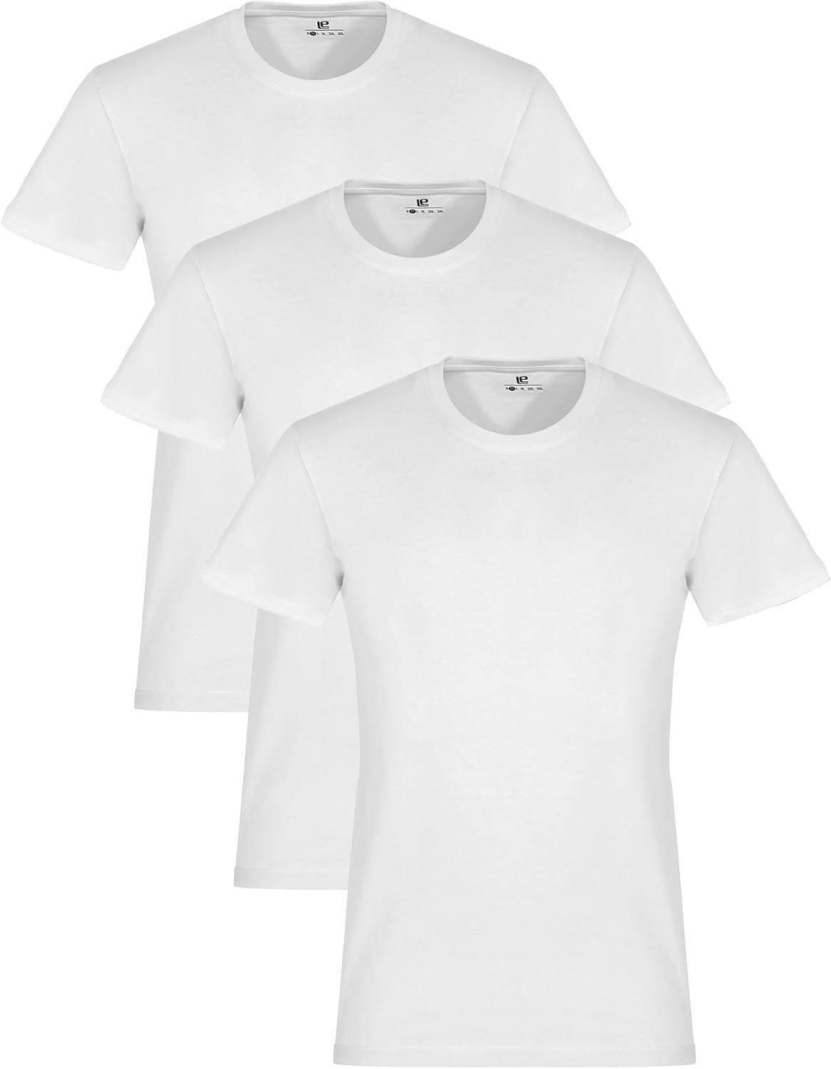 Thumbnail 5 de Lower East Basic Rundhals T-Shirts 3er Pack