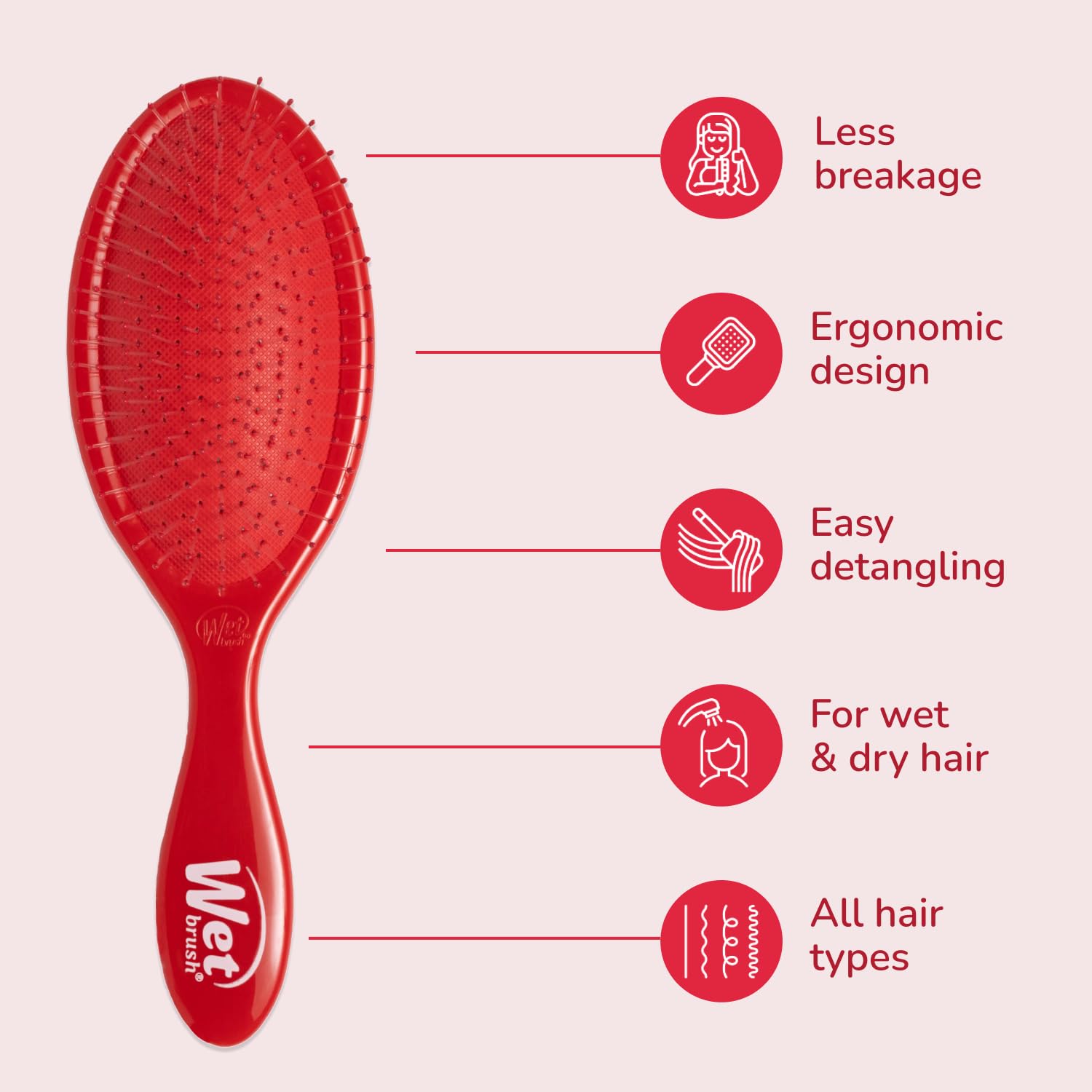 Thumbnail 4 de Wet Brush Original Detangler Ultra-Soft Bristles for Pain-Free Brushing 🪮