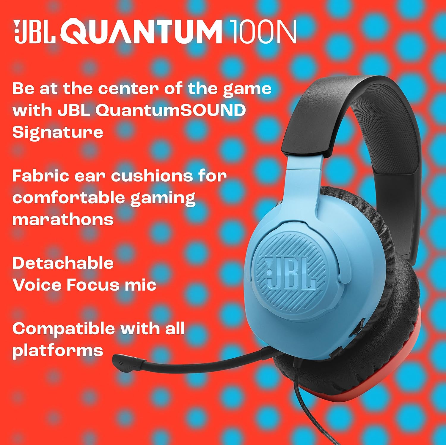 Thumbnail 3 de JBL Quantum 100N: Auriculares Gaming con Micrófono