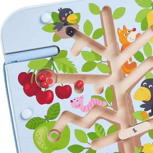 Detalle 2 de HABA Magnetspiel Obstgarten – Labyrinth mit Magnetstift aus Holz