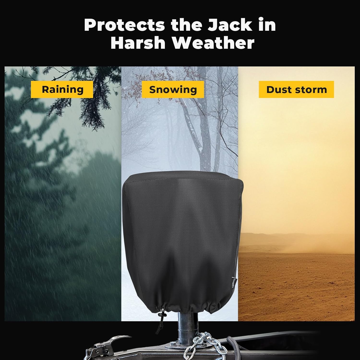 Thumbnail 1 de BougeRV Electric Tongue Jack Cover 14