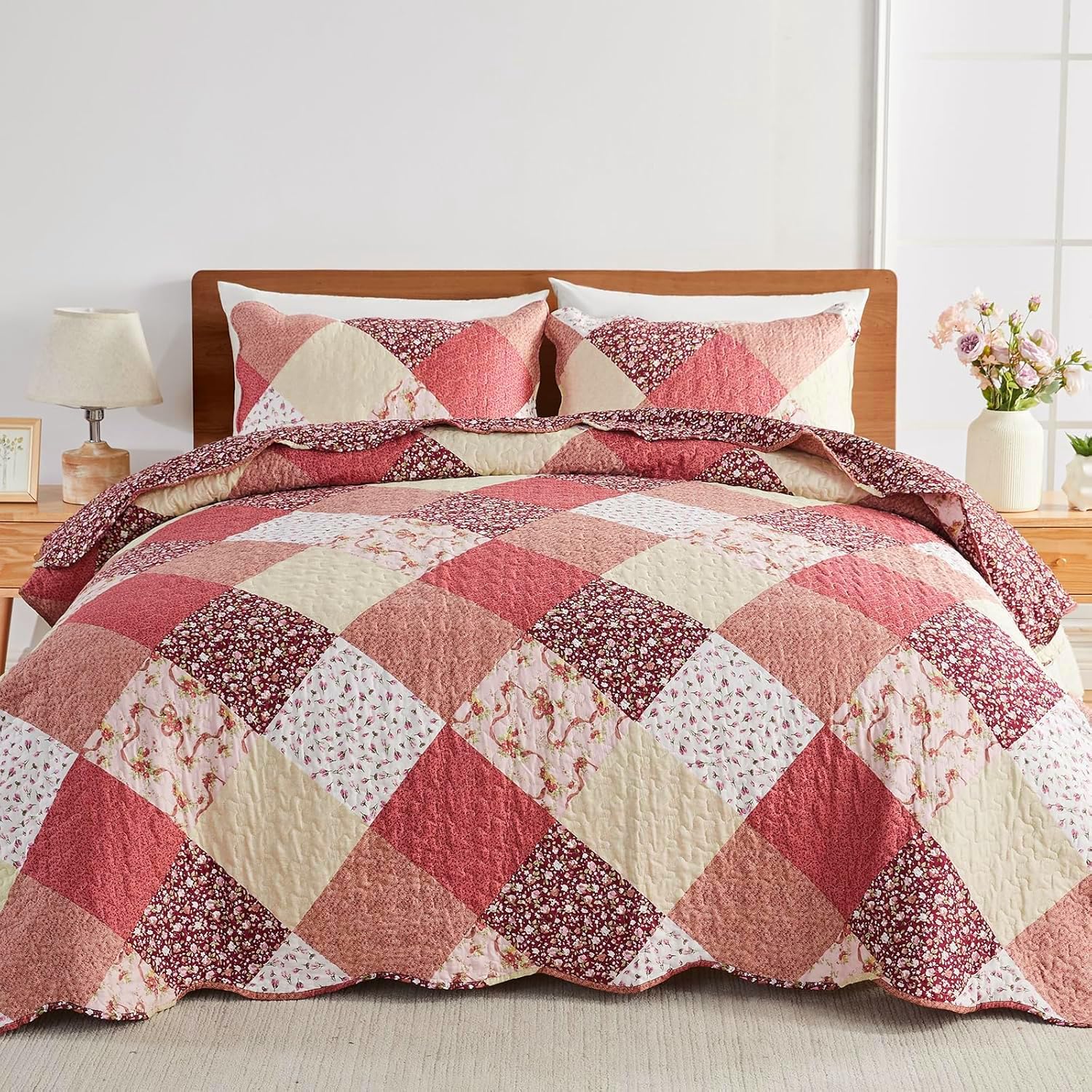 Qucover Quilted Bedspread King Size 230x250cm