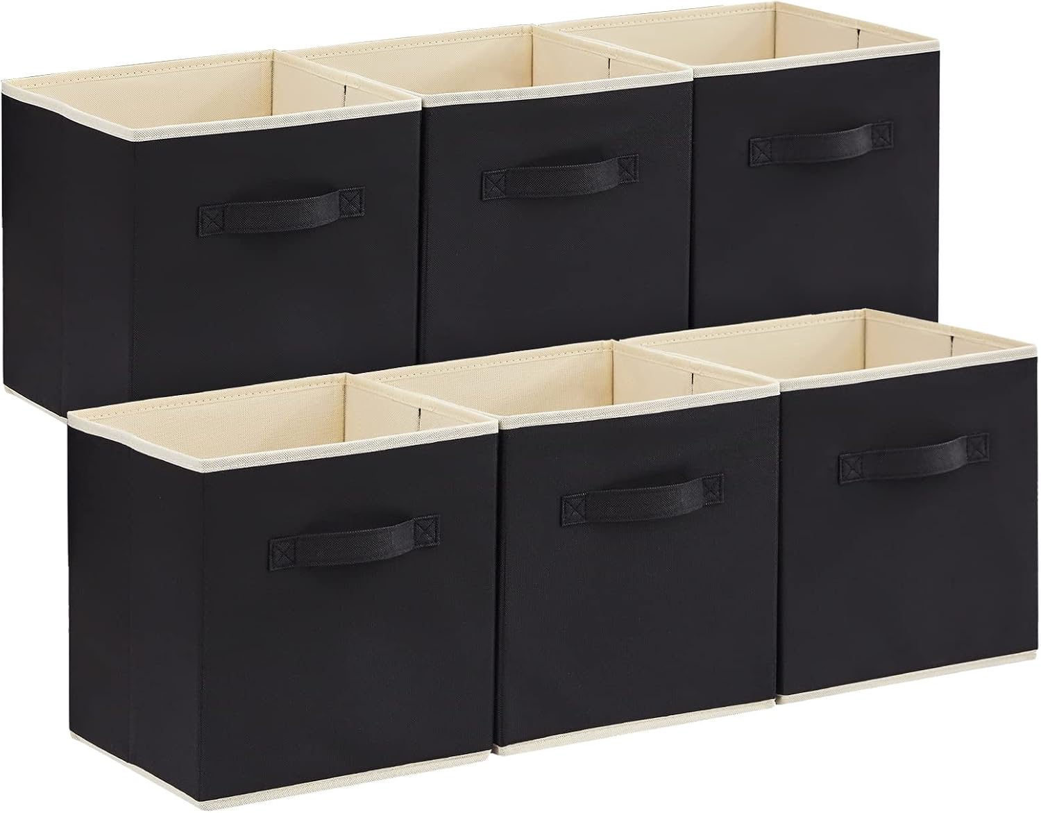 Detalle de Lifewit Set of 6 Foldable Storage Cubes, 33 x 33 x 33 cm, Black