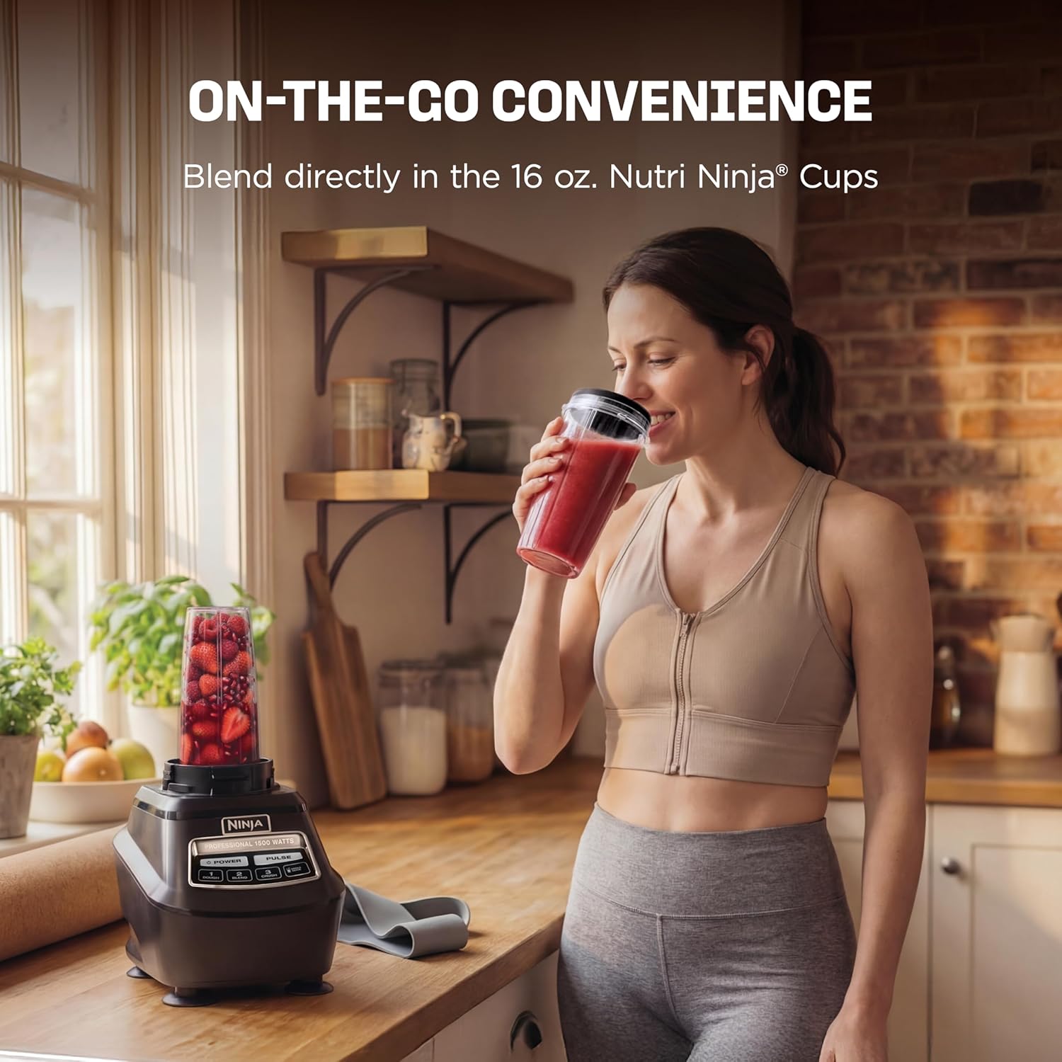 Thumbnail 4 de Ninja Mega Kitchen System: 1500W with 72-Ounce Jar, 8-Cup Processor, and 2 to-go Cups