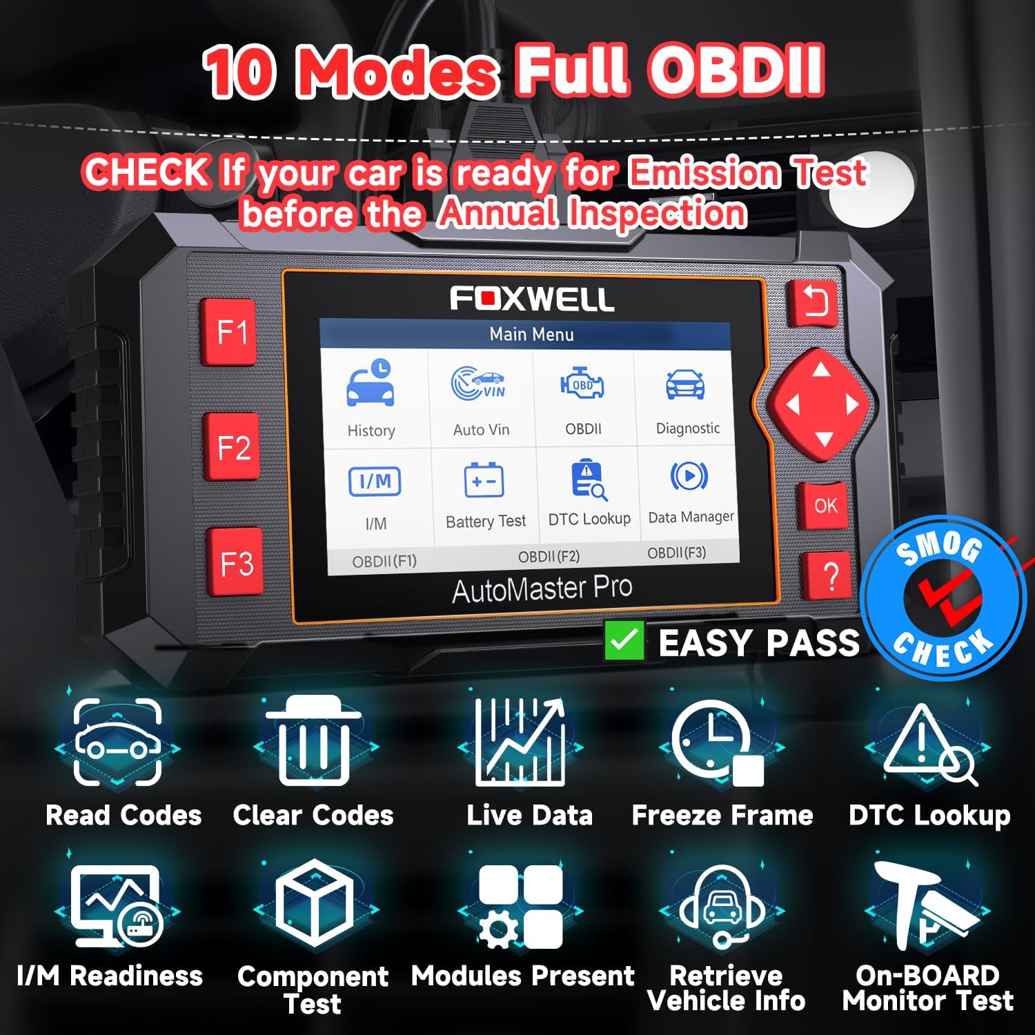 Detalle 2 de FOXWELL NT604 OBD2 Scanner 4‑System Diagnostic