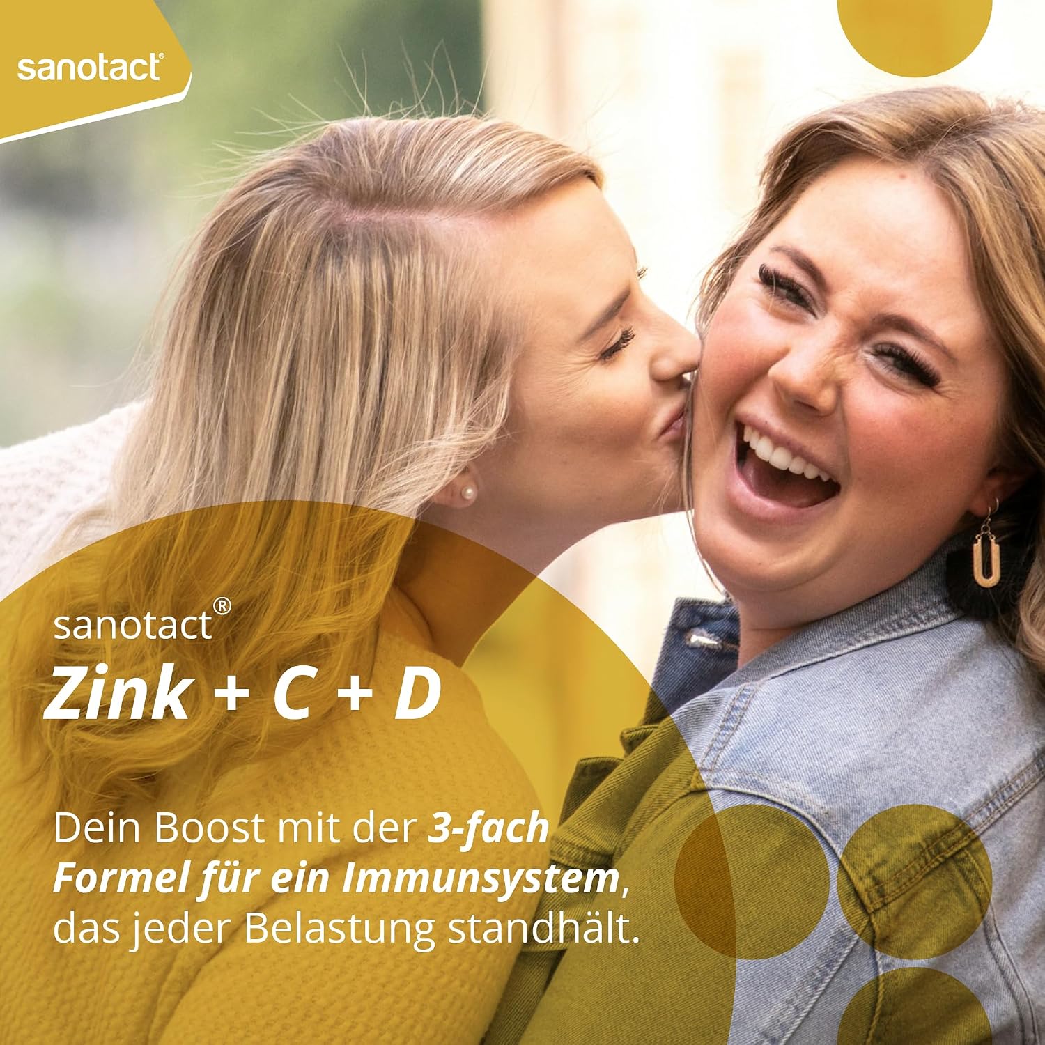 Detalle de sanotact Zink + C + D Lutschtabletten – 8 × 20 Stück