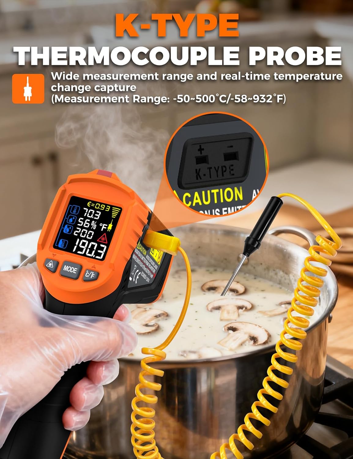 Thumbnail 3 de POROMETISTO IM06MAX Termometro Infrarossi 4‑in‑1 📷