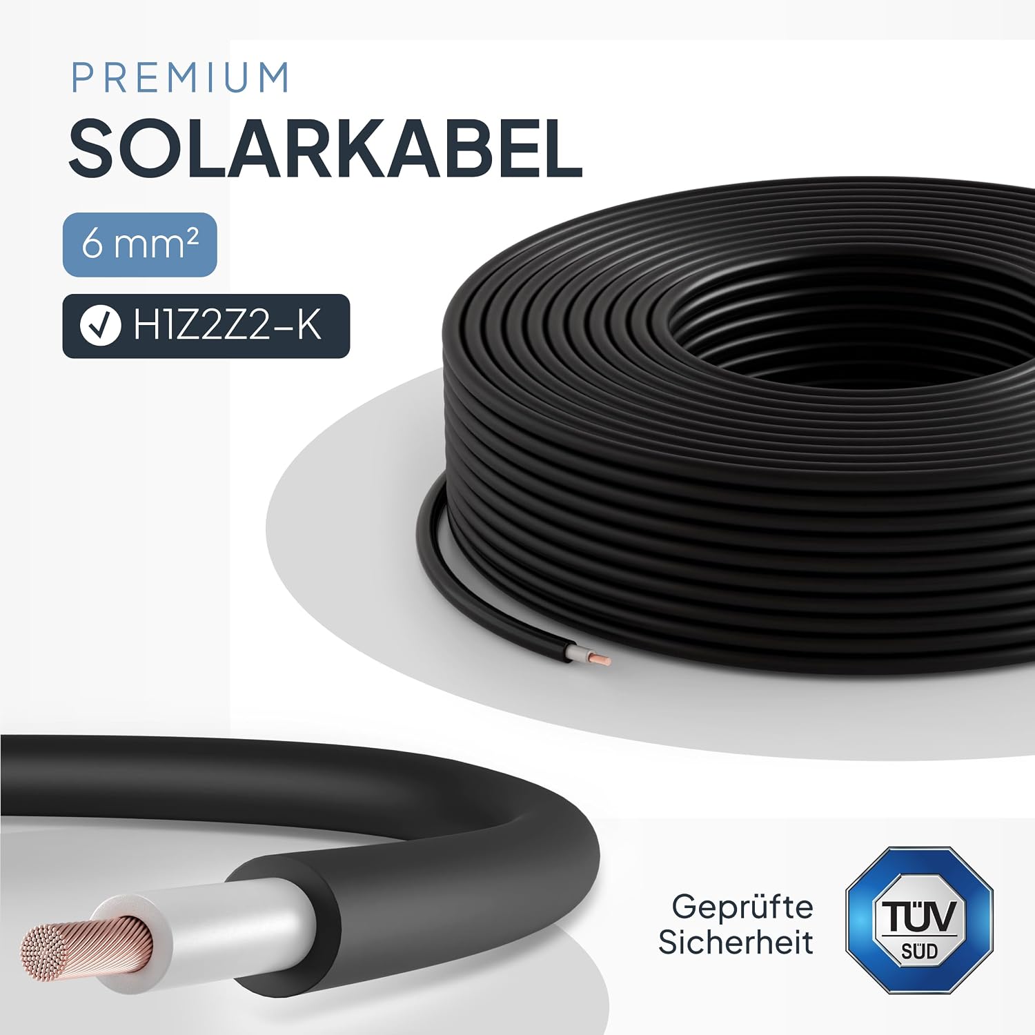 Thumbnail 2 de SEPO Solarkabel 6 mm², 50 m – H1Z2Z2-K, Made in EU, 0% MwSt. (Schwarz)