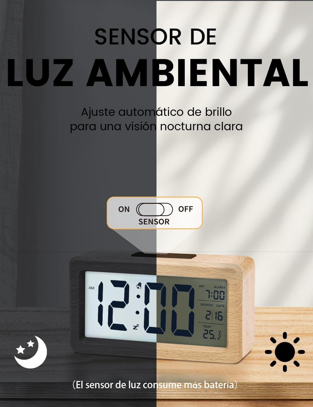 Thumbnail 5 de aboveClock Reloj Despertador Digital