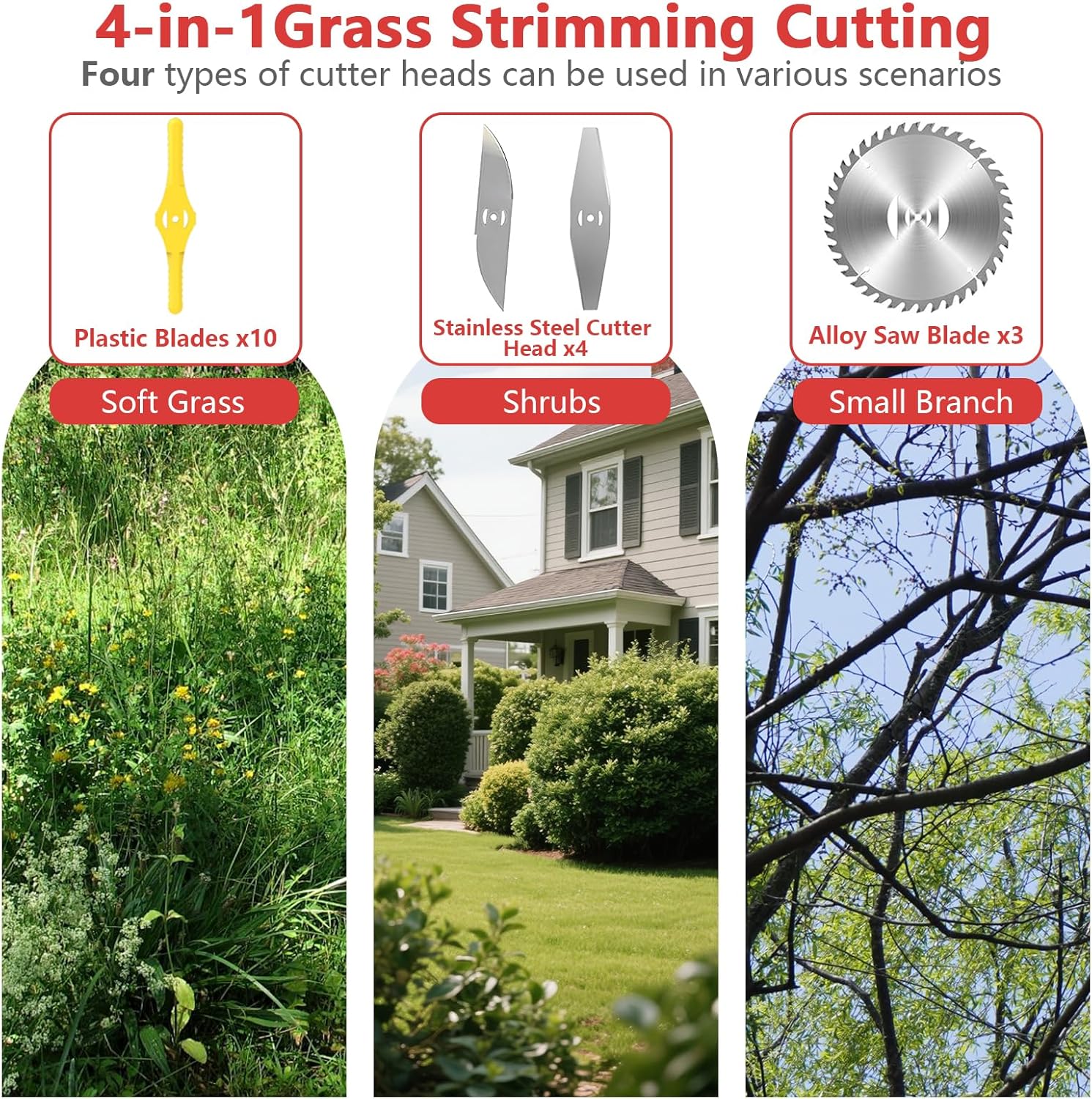 Detalle de Str cordless Telescopic Strimmer with 2x 21V Batteries – Complete Garden Kit