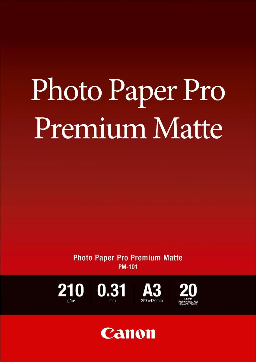 Detalle de Canon PM-101 Papier Photo Premium Mat A4 (20 feuilles)