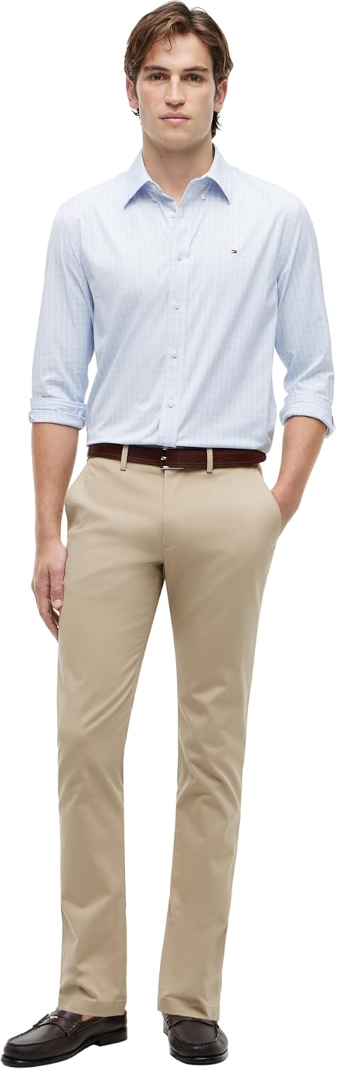 Detalle de Tommy Hilfiger Herren Hose Core Bleecker 1985 – Pima Cotton Chino