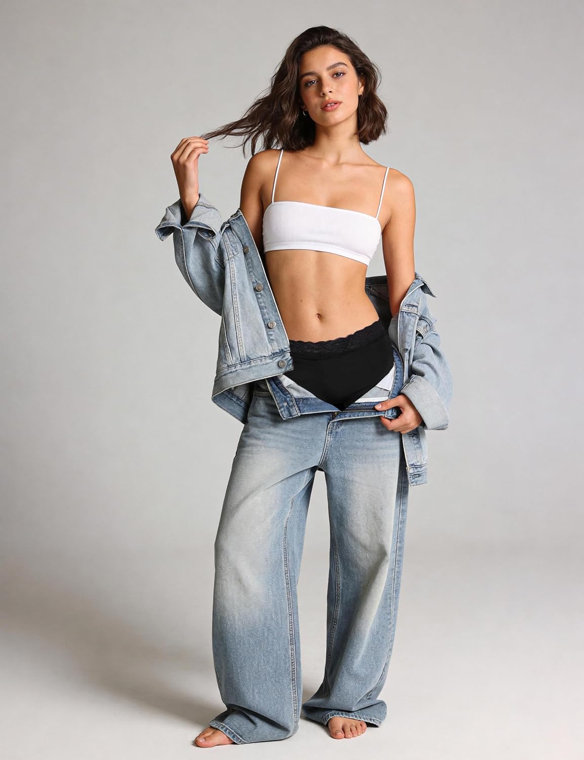 Thumbnail 6 de Uniexcosm Shorty Dentelle Femme — Culotte coton, confort et élégance au quotidien