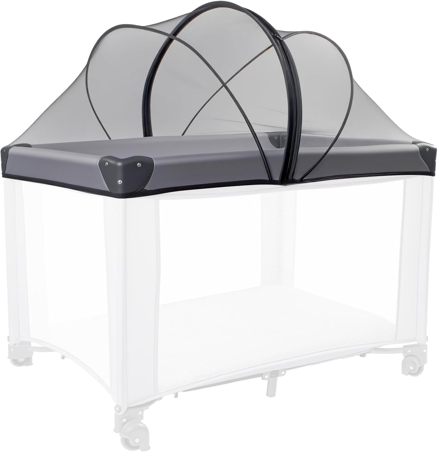 Detalle 2 de BEBONO Pack and Play Mosquito Net Cover with 2-Way Zipper