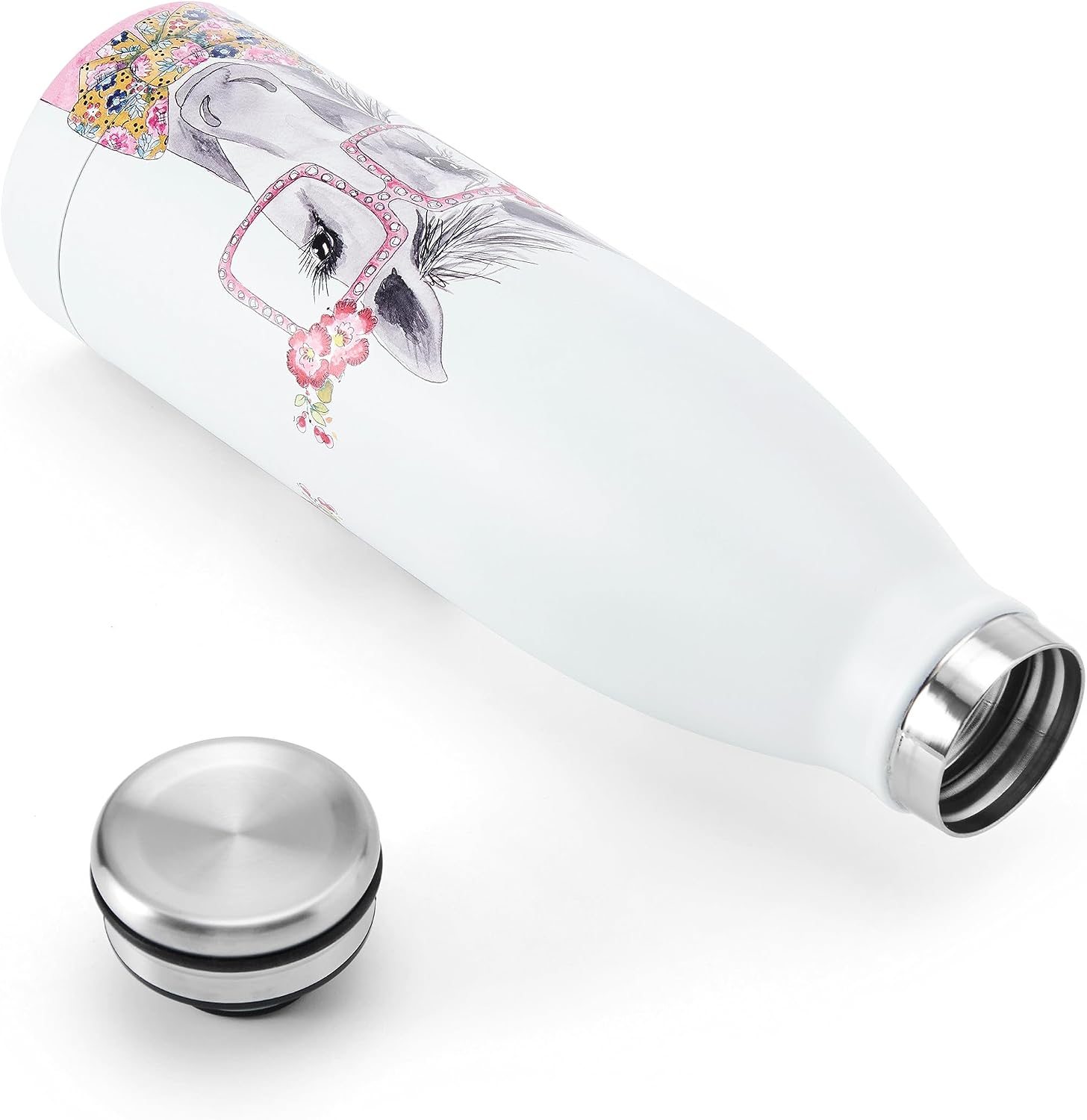Detalle de Mikasa Tipperleyhill dubbelwandige drinkfles 500 ml met paardenprint