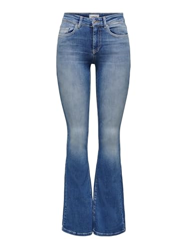 Detalle de ONLY Onlblush Life Mid Flared Bb Rea1319 Noos Damenjeans, Midwaist, Schlag