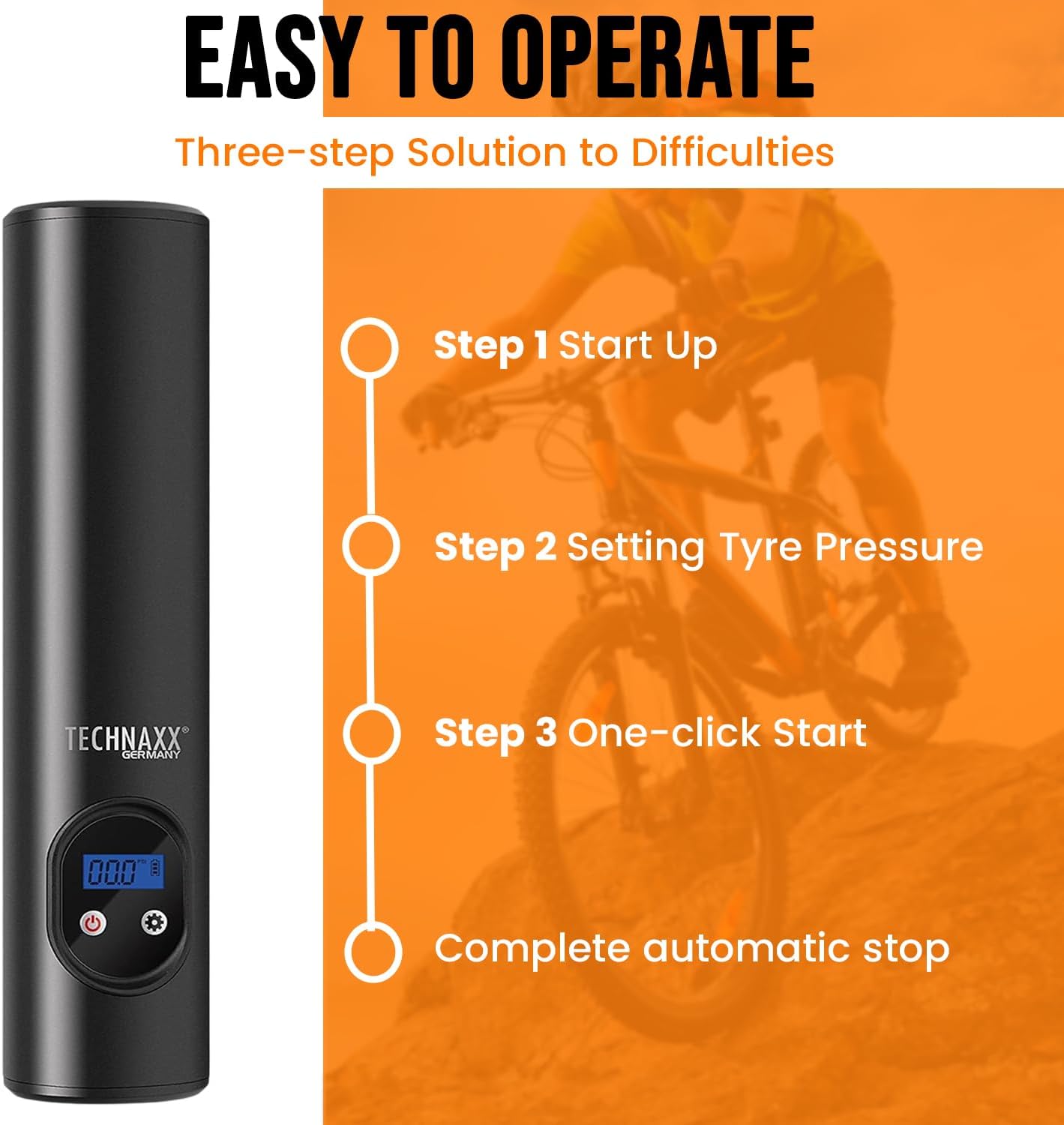 Thumbnail 5 de Technaxx Compresseur d'air à Batterie 6000 mAh