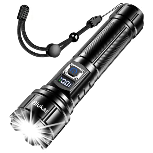 Detalle de Blukar Lampe Torche LED Ultra Puissante – Rechargeable 5000 mAh