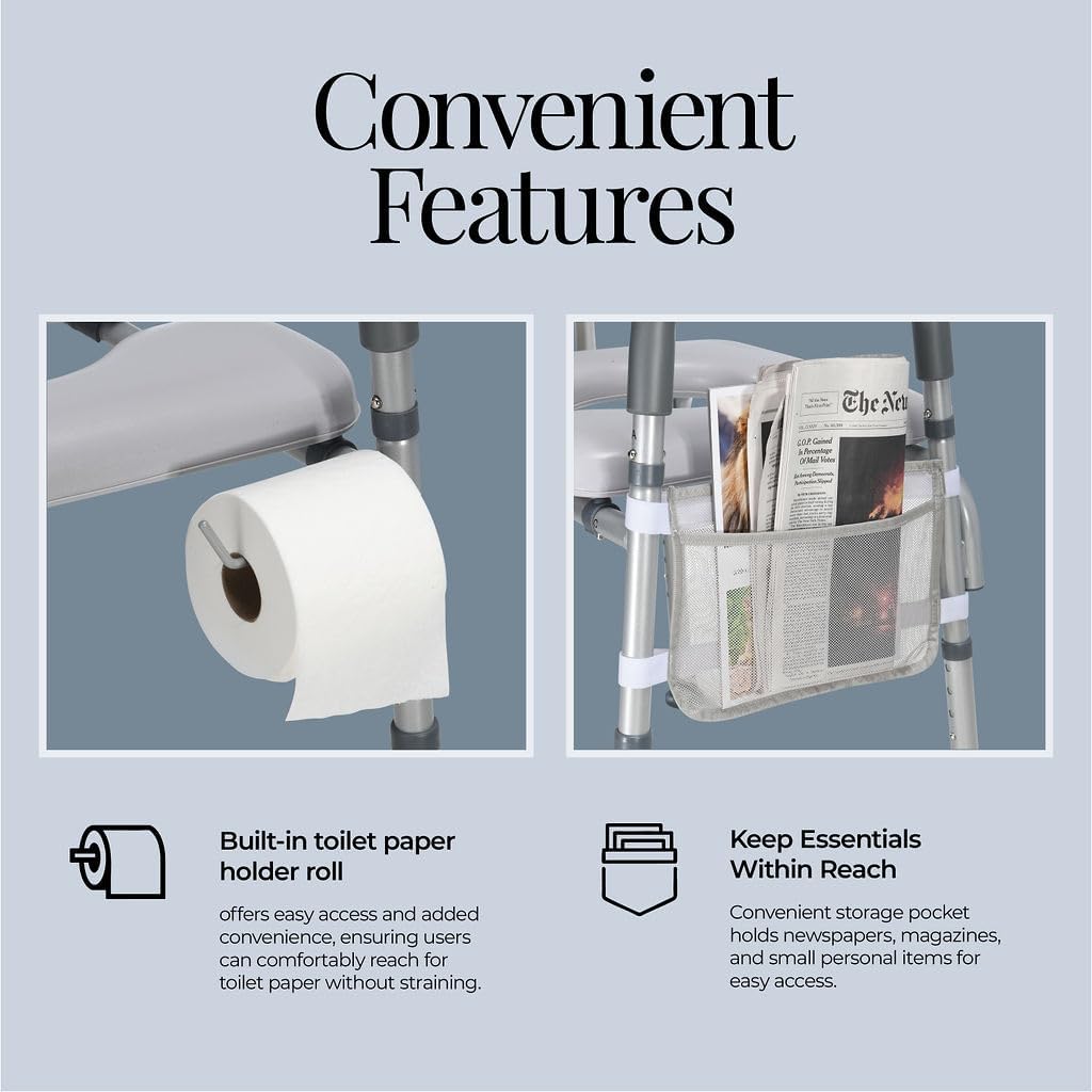 Thumbnail 6 de Medical king 7146 Toilet Seat Riser, Adjustable Height and Width, 400 lb