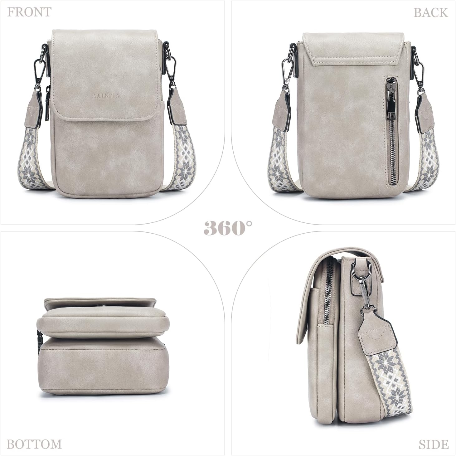 Thumbnail 2 de MUIIKOLA Handytasche Umhängen mit RFID