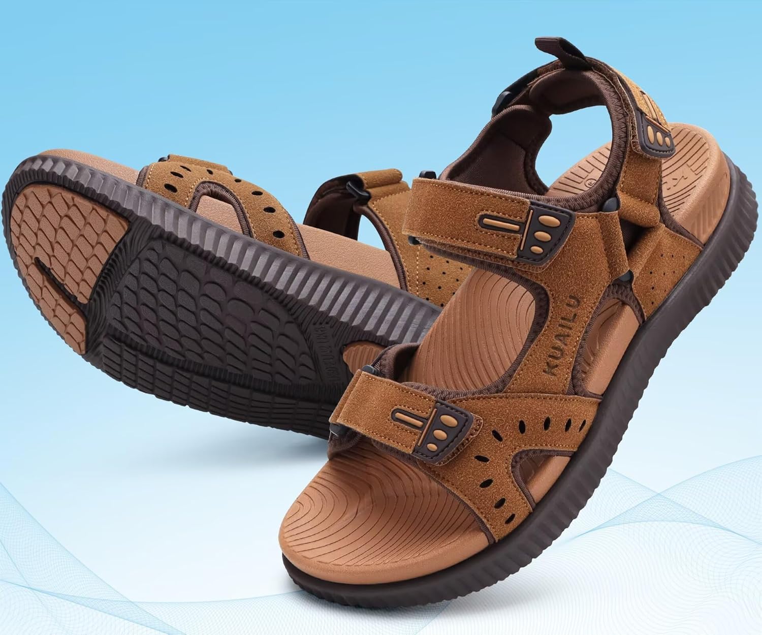 Thumbnail 6 de KuaiLu mens sandals with arch support 6mm