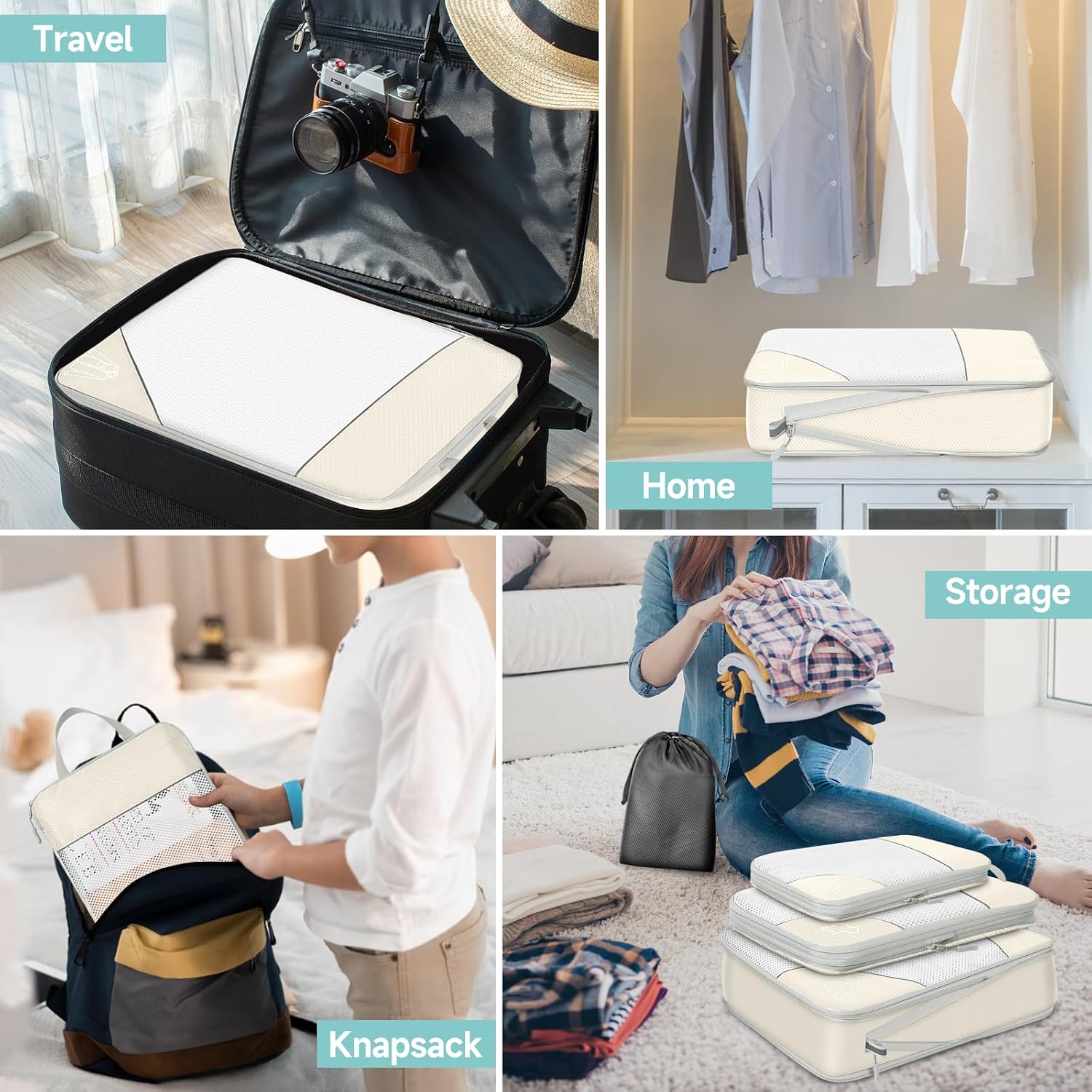 Thumbnail 5 de ZFWDSY Compression Packing Cubes 10 Sets