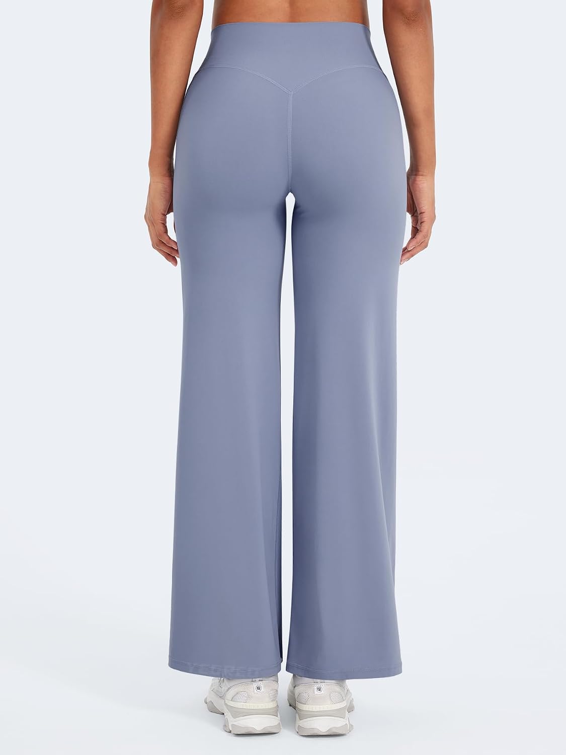 Detalle de YEOREO Women's No-Front-Seam High-Waisted Straight Leg Training Leggings
