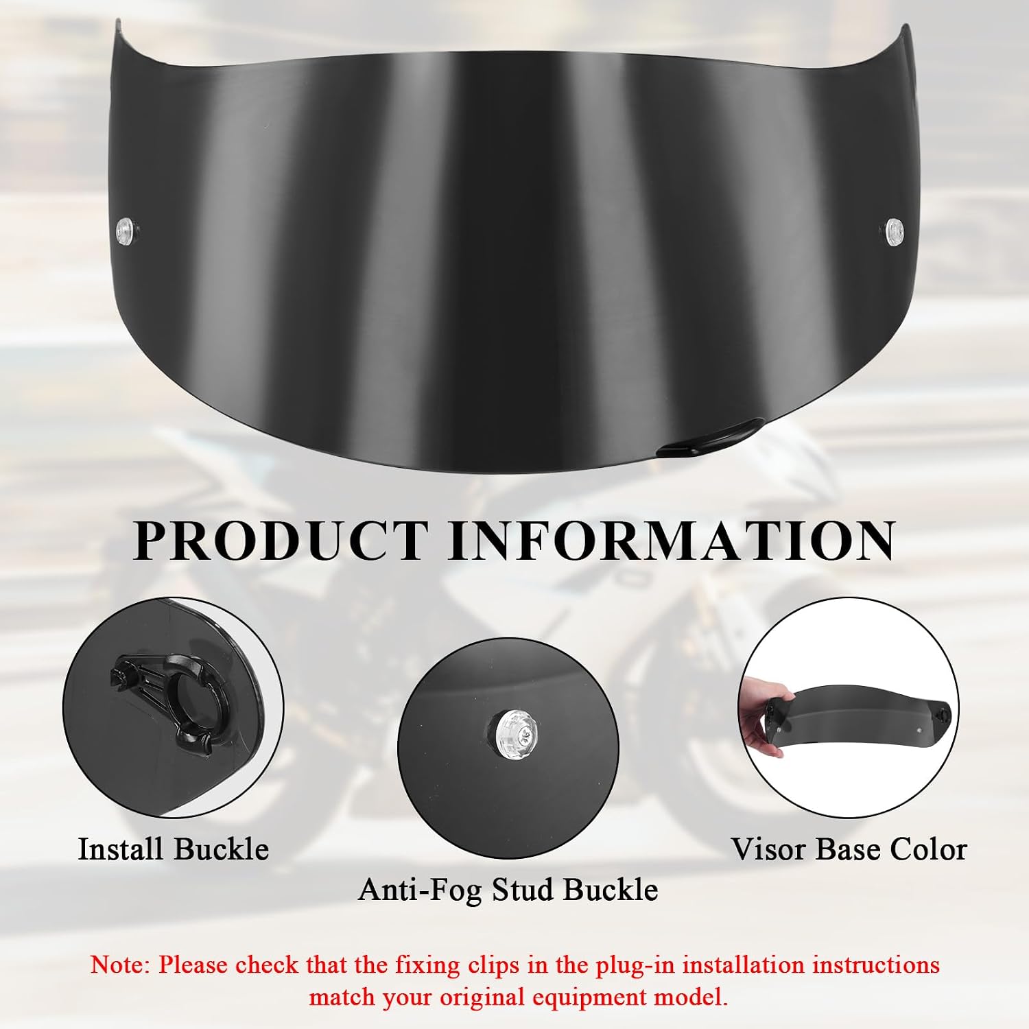 Detalle 2 de Motorradhelm Visier für K1 K3SV K5