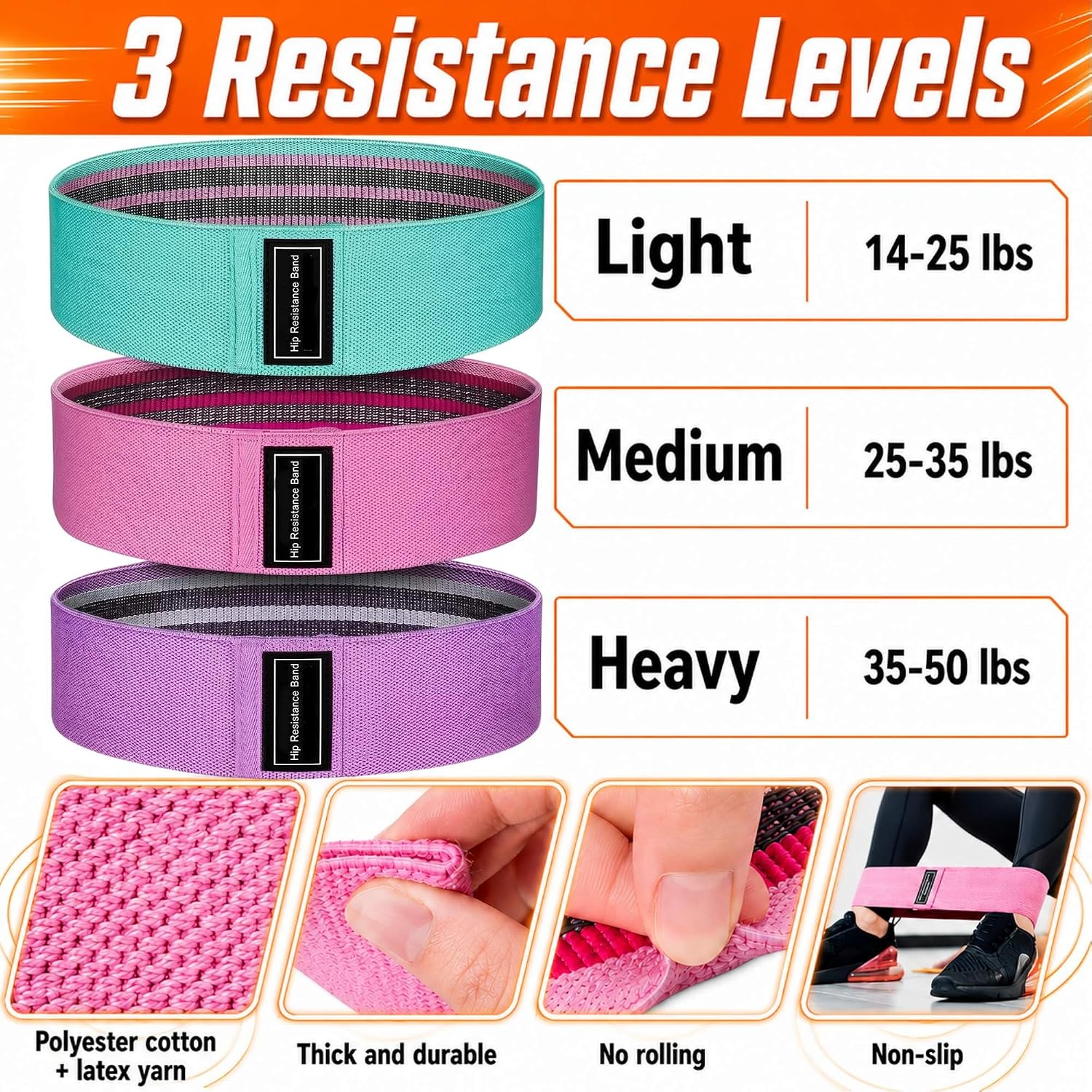 Thumbnail 5 de Multifunction Pedal Resistance Band Set with Handles