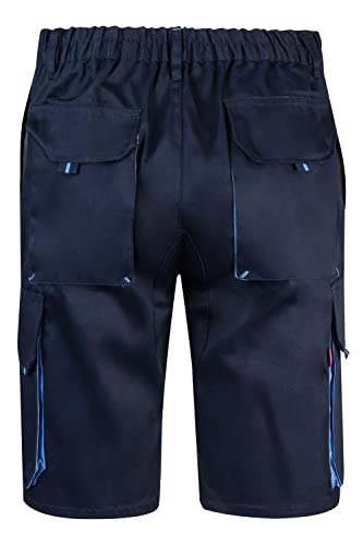 Thumbnail 3 de Bermudas Velilla 103007 Multibolsillos – Azul Navy/Celeste, Talla 58