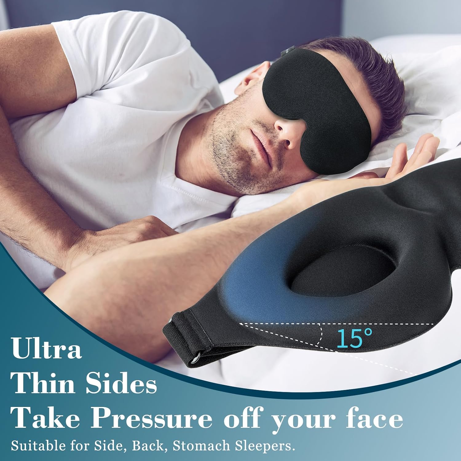 Detalle de ZGGCD Sleep Mask, 3D Contoured