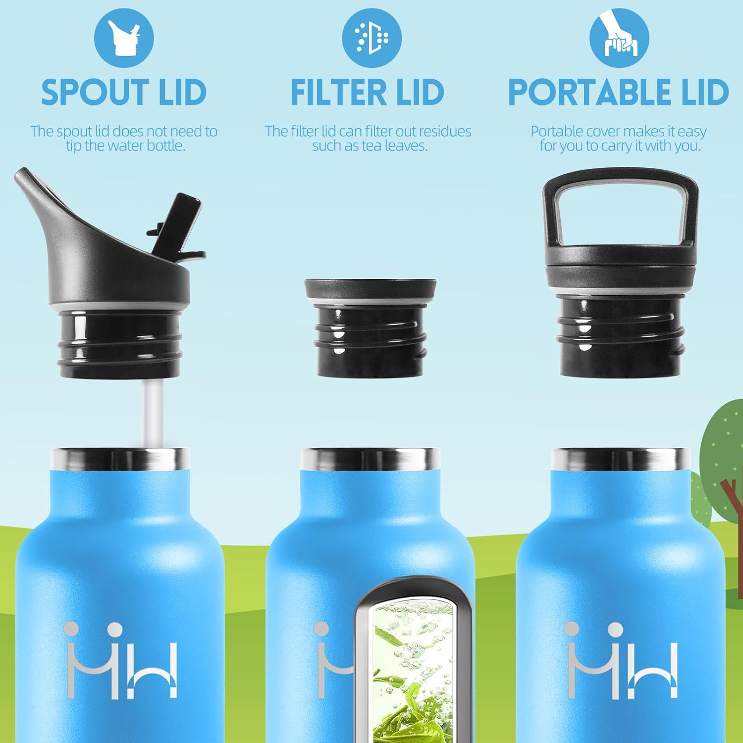 Thumbnail 2 de HoneyHolly Botella de Agua Acero Inoxidable 500ml🧃