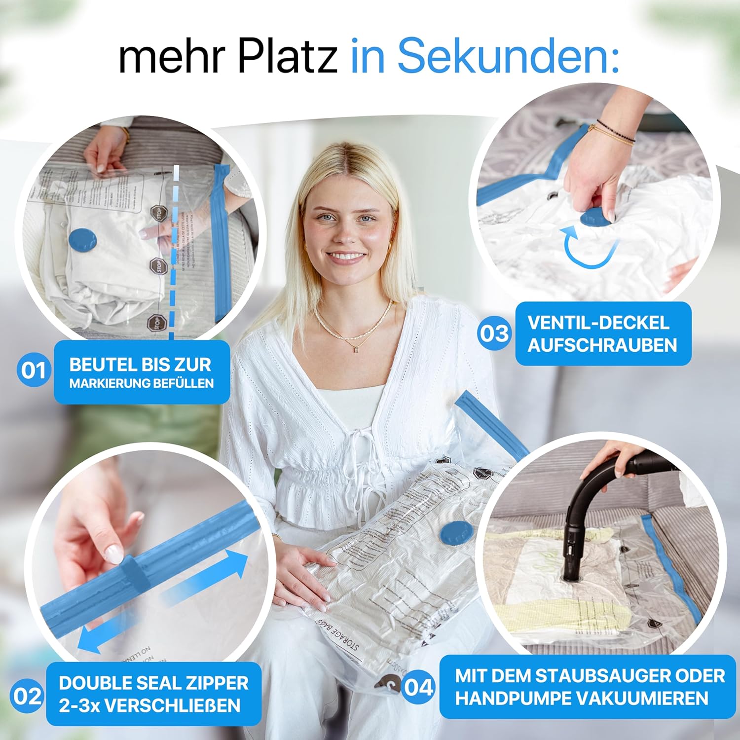 Thumbnail 6 de SilverRack Vakuumbeutel für Bettdecken XL 6 Stück