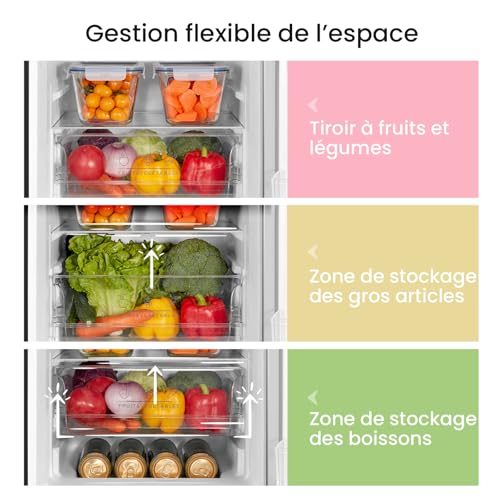 Thumbnail 6 de Comfee' 174L Frigo Congélateur – Réfrigérateur-congélateur 2 compartiments (115 L / 59 L) avec Low Frost