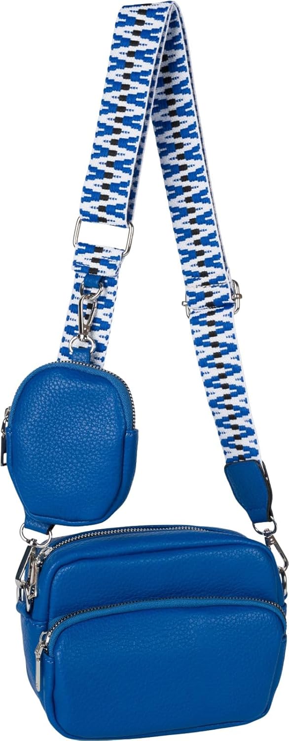 Detalle 2 de styleBREAKER Set di borse a tracolla da donna 2 pezzi – rettangolare e ovale, ecopelle tinta unica
