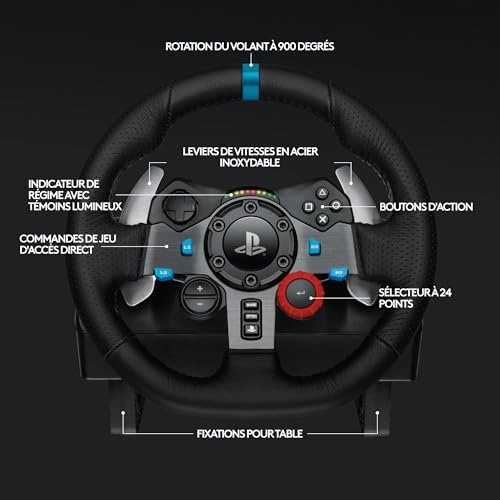 Detalle de Logitech G G29 Driving Force – Volant et pédales pour PlayStation et PC