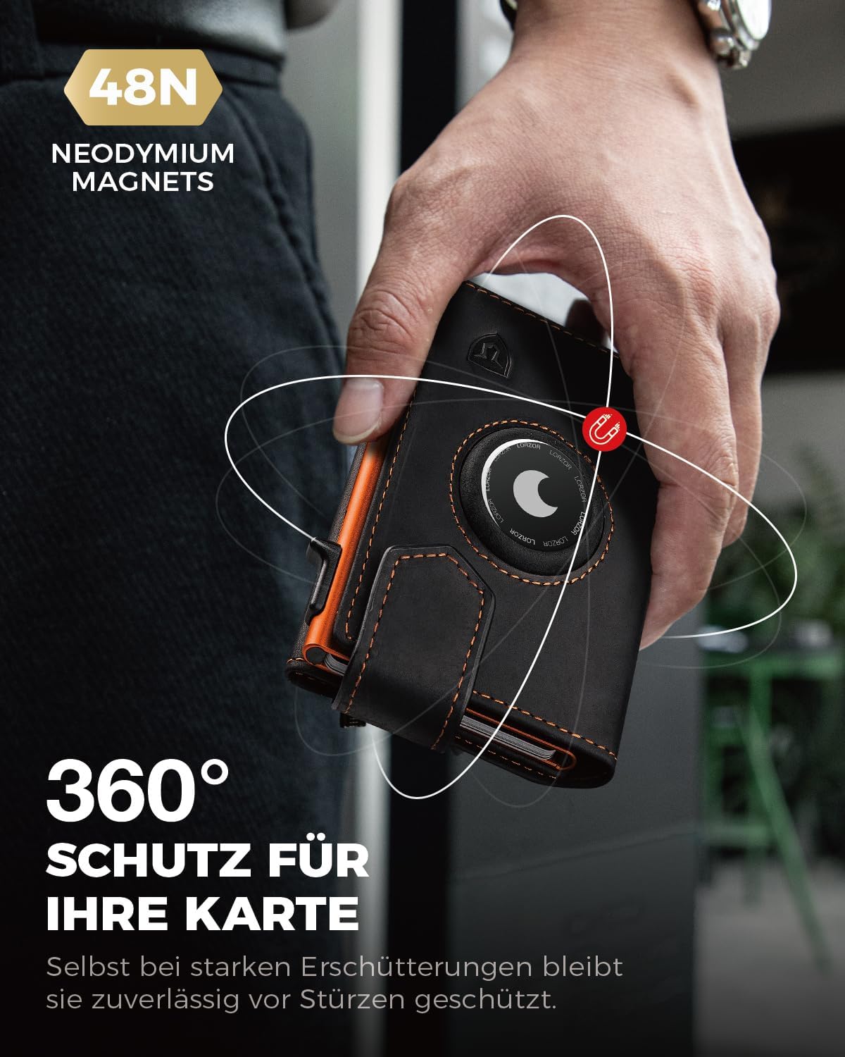 Detalle 2 de LORZOR Design Airtag Wallet Slim
