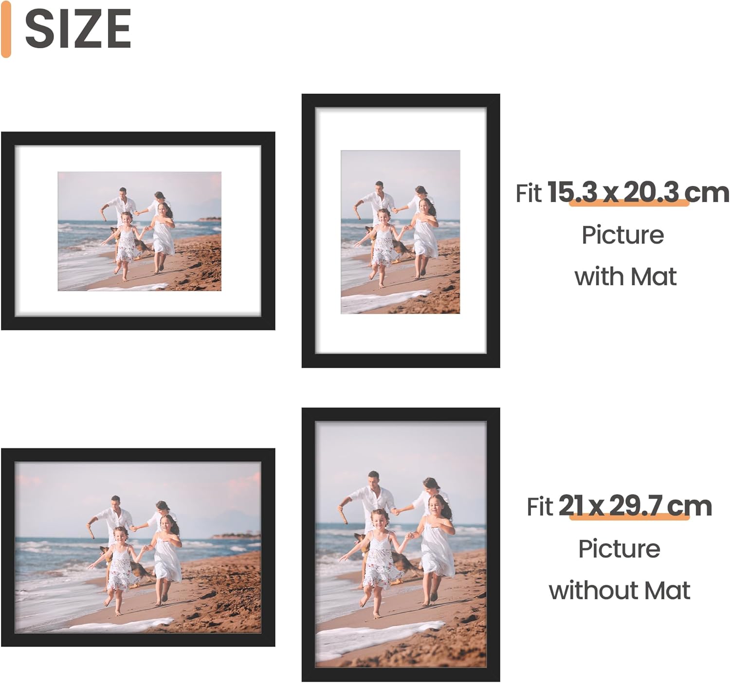 Thumbnail 2 de upsimples 3 Pack A4 Picture Frame 21x29.7 cm