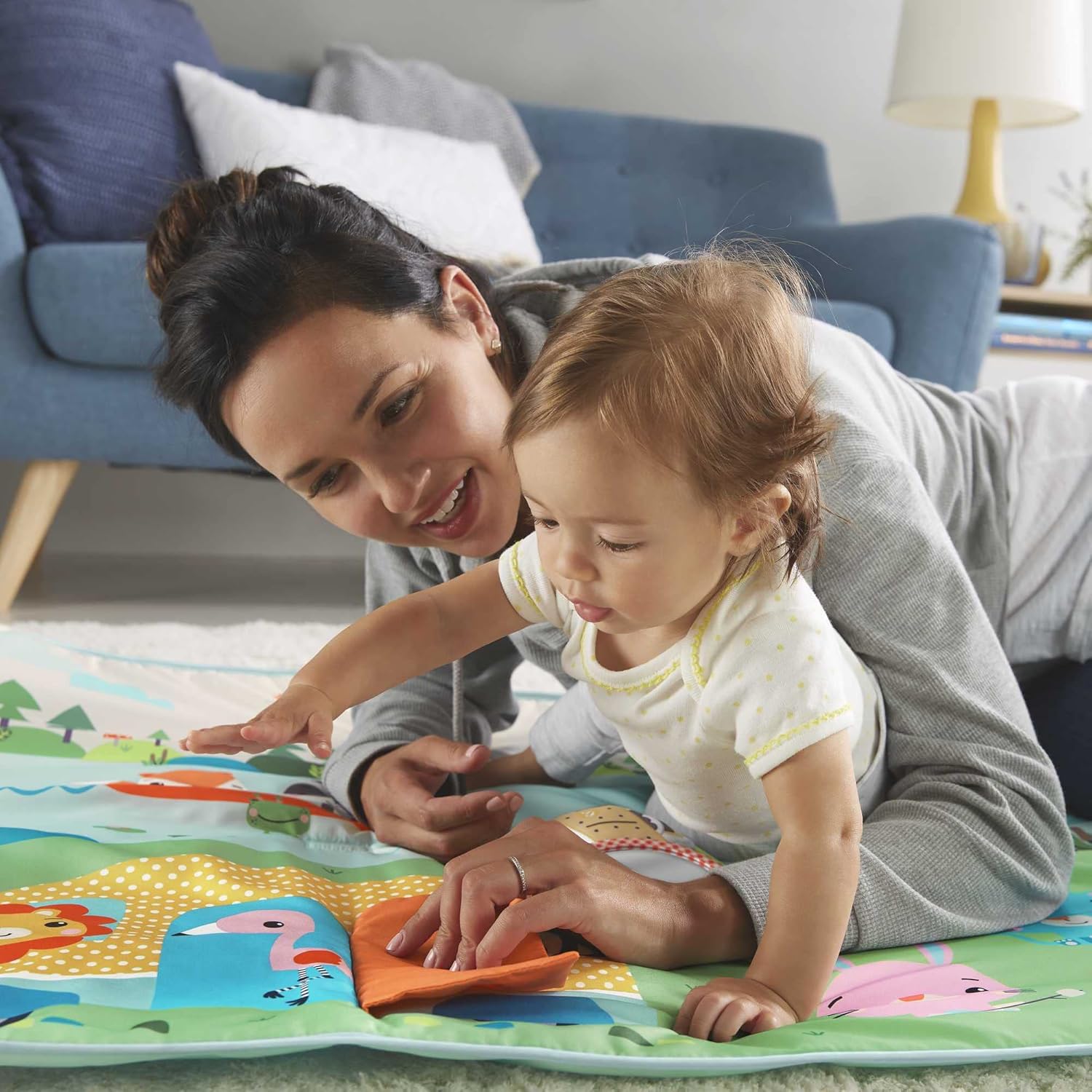 Thumbnail 1 de Fisher-Price Grandi Avventure tappetino attività da campeggio 152 x 81 cm con accessori (GXR53)