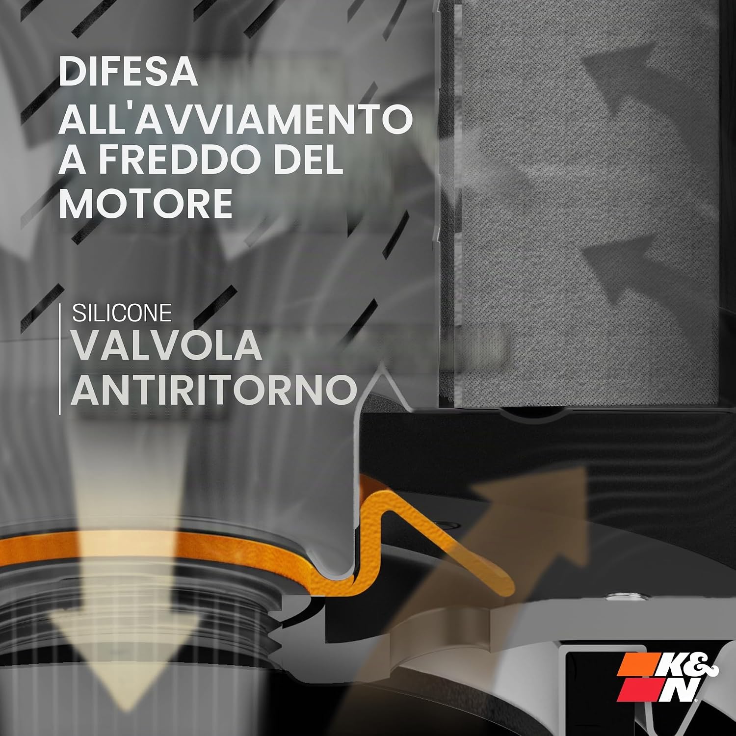 Thumbnail 5 de K&N Filtro olio per motociclette KN-153 (78x85mm) per Ducati e Bimota selezionati