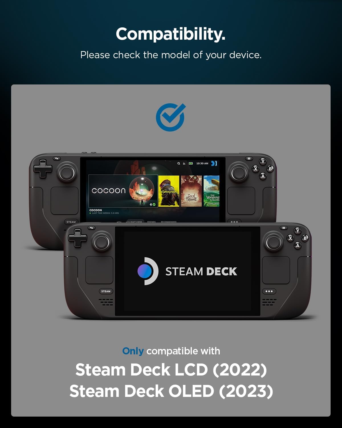 Thumbnail 1 de Spigen Glas.tR EZ Fit verre trempé 9H pour Steam Deck LCD (2022) et Steam Deck OLED (2023)
